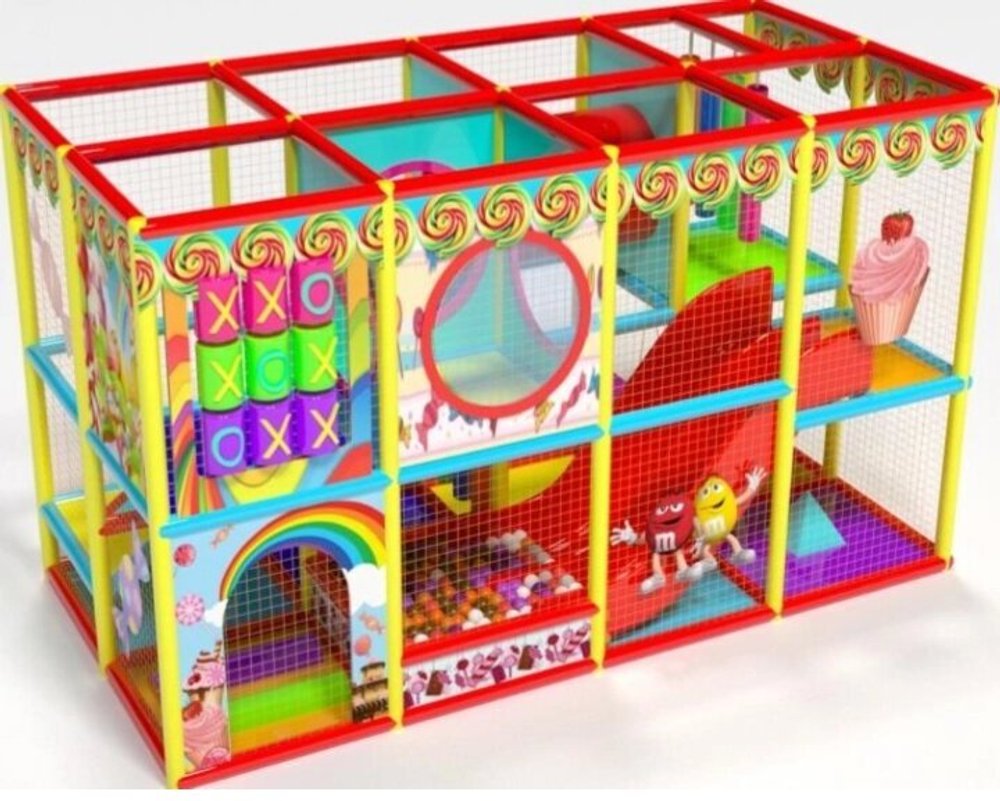 Детский игровой лабиринт «Классик» 11 м² (4.65*2.35*2.5м)