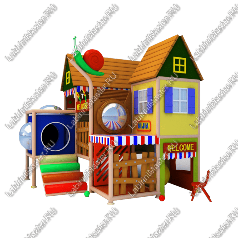 Детский игровой лабиринт "Кантри домик"