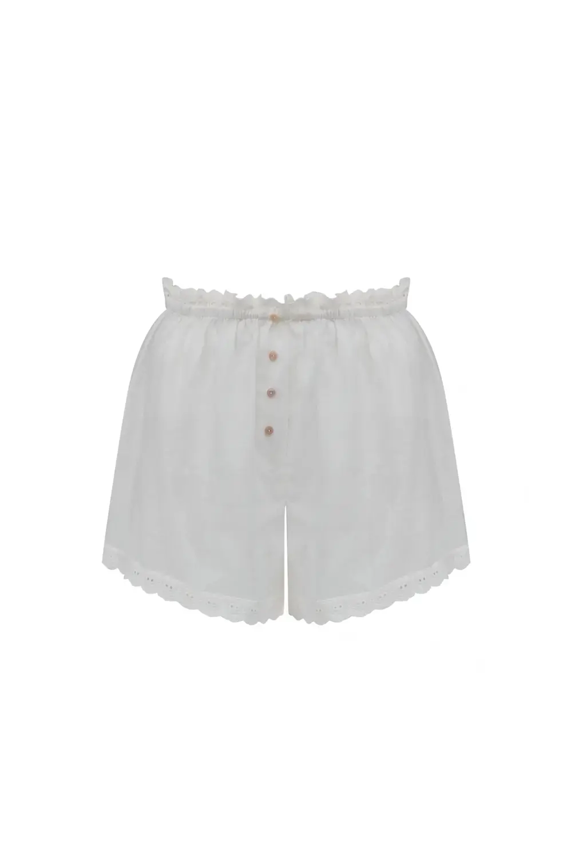 Шорты-панталоны в пижамном стиле