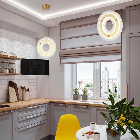 Подвесной светильник Crystal Lux DIEGO SP25W LED BRASS