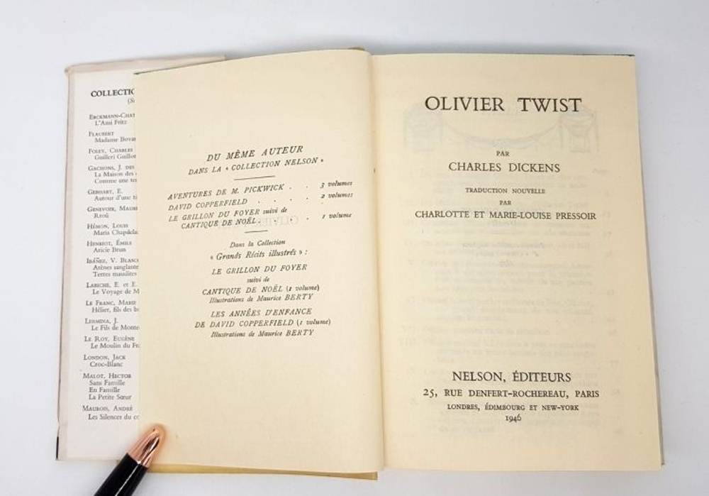 "Oliver Twist" Charles Dickens. 1946 г.