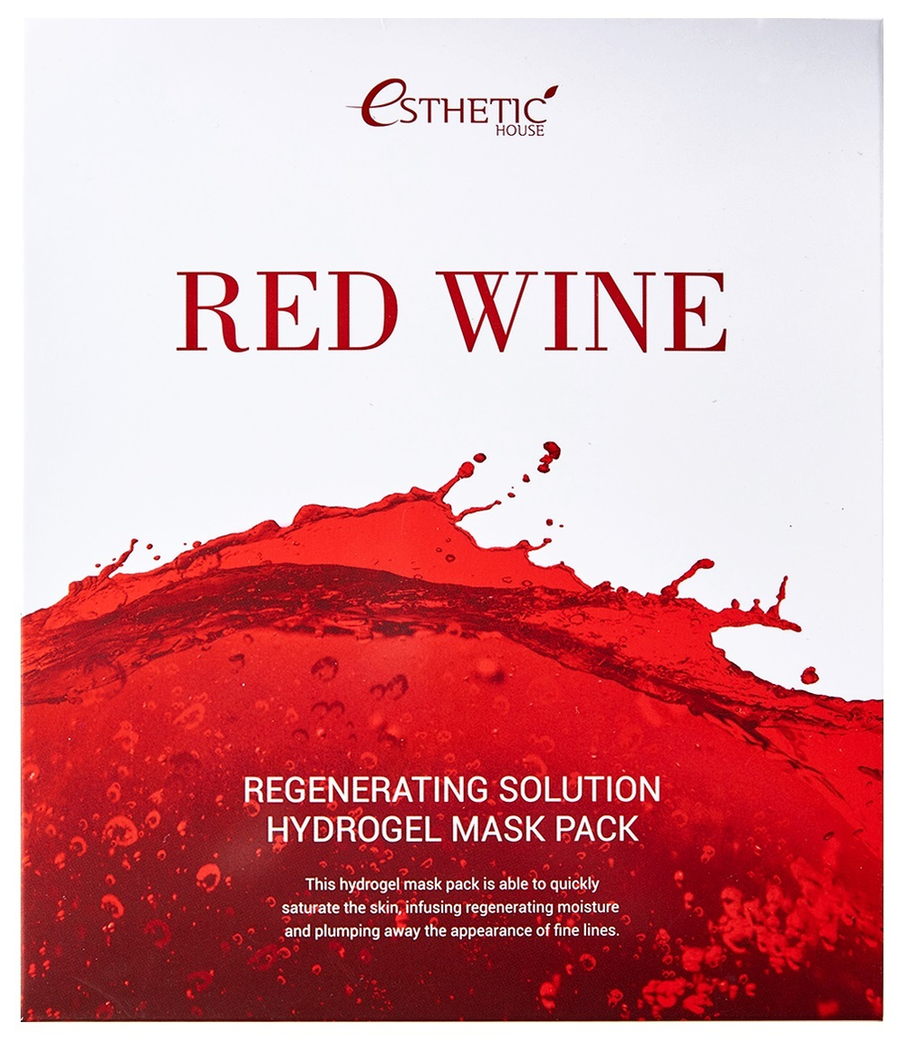 Гидрогелевая маска для лица RED WINE REGENERATING SOLUTION HYDROGEL MASK PACK, 1шт