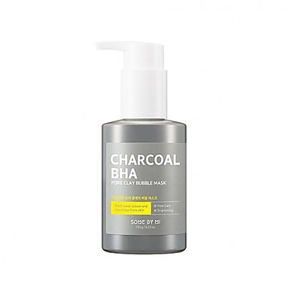 SOME BY MI Charcoal BHA Pore Clay Bubble Mask 120мл