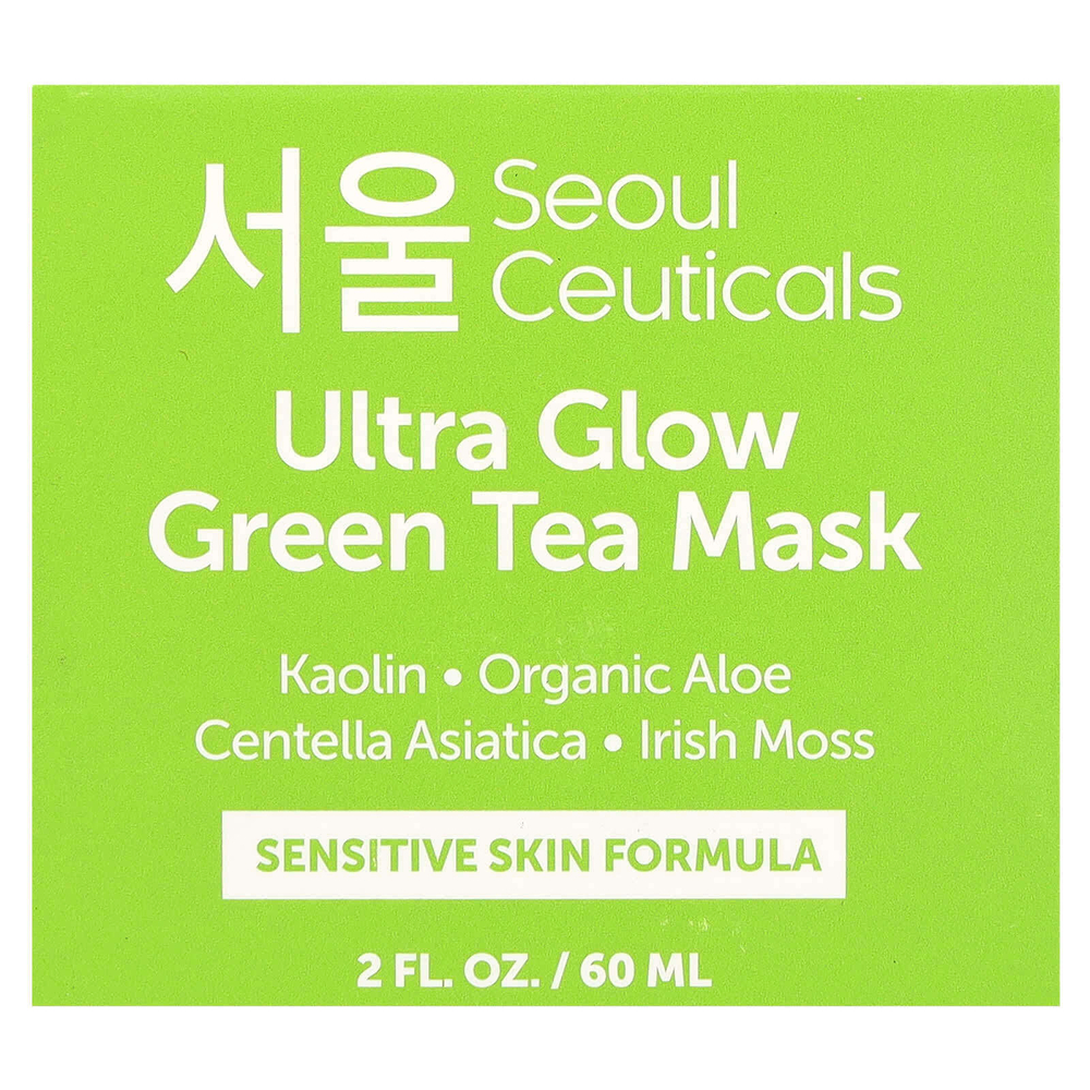 SeoulCeuticals, Ultra Glow, маска для красоты с зеленым чаем, 60 мл (2 жидк. унц.)
