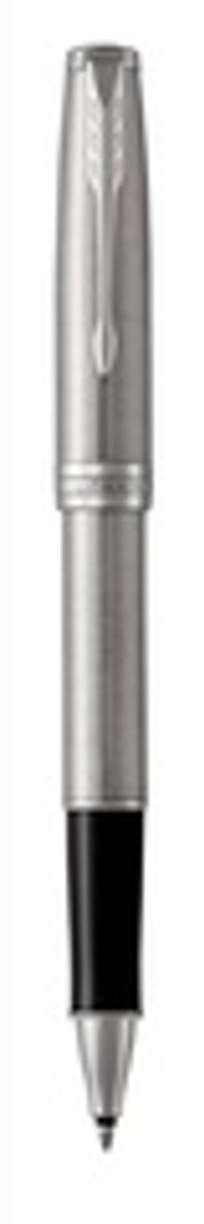 Ручка роллер Parker Sonnet  Stainless Steel CT, стержень: F, цвет чернил: black, в подарочной упаковке