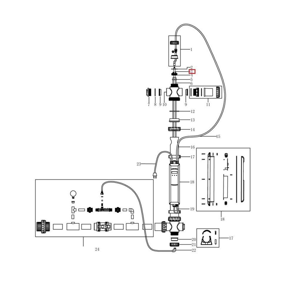 Лампа E130428 для ультрафиолетовой установки Aquaviva NT-UV87 (106775328)