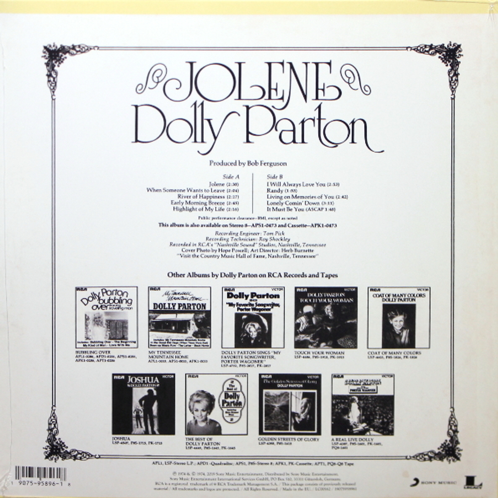 Dolly Parton / Jolene (LP)