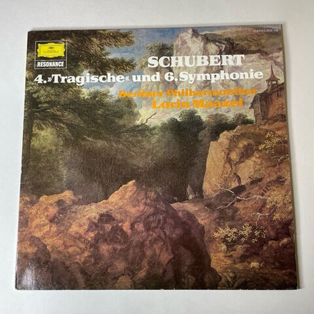 Винтажная виниловая пластинка LP Schubert Шуберт Berliner Philharmoniker, Lorin Maazel 4.Tragische Und 6. Symphonie (Германия 1977)