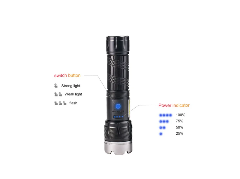 Фонарь Огонь H-845-P100