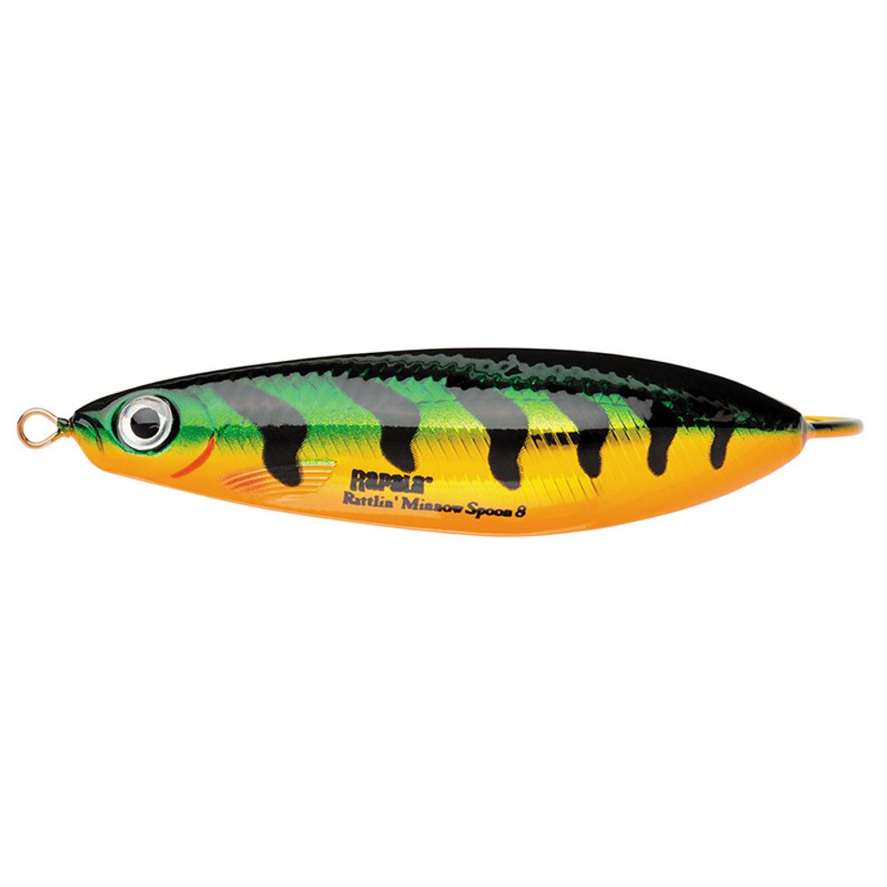 Незацепляйка RAPALA Rattlin&#39; Minnow Spoon RMSR08 / 8 см, 16 г, цвет FLP