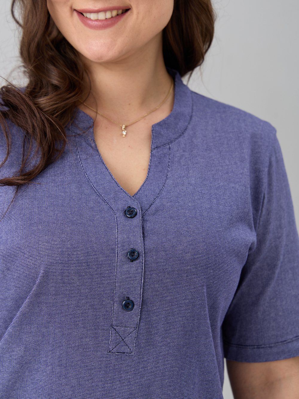 Блузка БЛ-122/индигорогожка