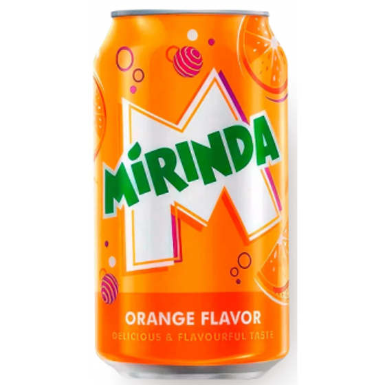Напиток Mirinda б/а с/г, 330 мл, ж/б 24шт  ИРАК