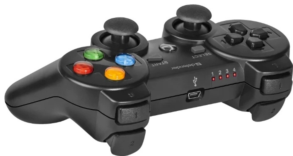 Игровой контроллер Defender Crusher черный