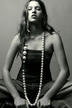 ZARA ДЖИНСОВЫЙ ТОП-БАНДО TRF, МОРСКОЙ СИНИЙ