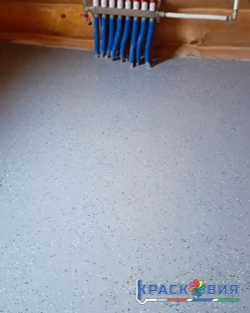 Краска по бетону Бетостоун-2 Эксперт Алмаз УФ, полиуретановая эмаль, износостойкая, УФ-стойкая, RAL 7040, 3кг.