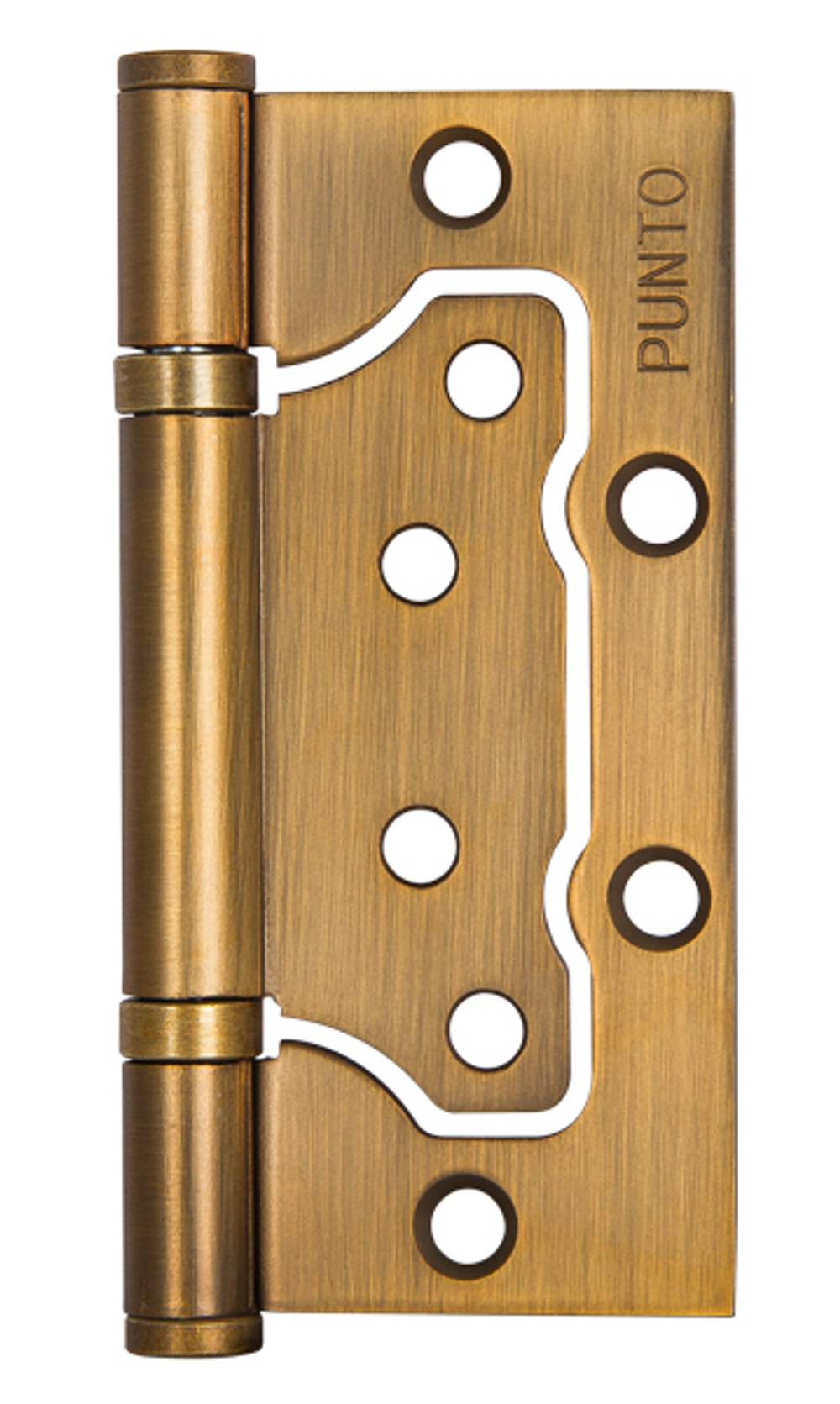 [ТОВАРА НЕТ В НАЛИЧИИ] Петля стальная накладная Пунто 200-2B 100x2,5 CF, цвет кофе (гарантия - 1 месяц)