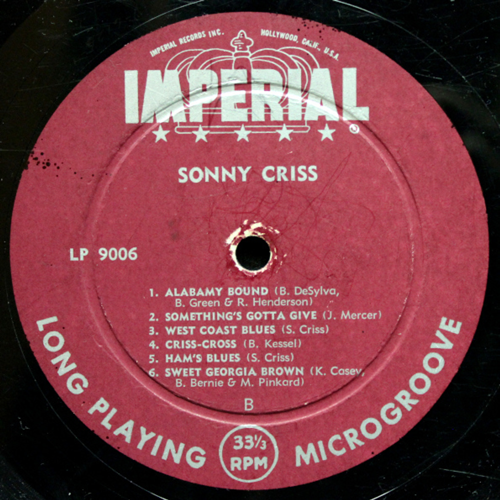 Sonny Criss / Jazz - U.S.A. (LP)