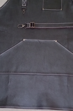 Кожаный тёмно-коричневый фартук БогомолOFF Бык BG00300