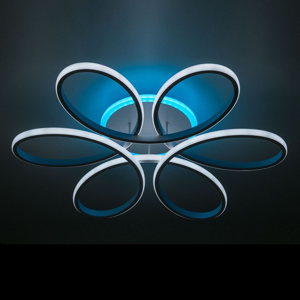 Citilux Сезар Смарт CL233A170E RGB Умная люстра Белая