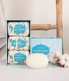 Цветы хлопка, набор мыла Cotton Flower, Castelbel Porto