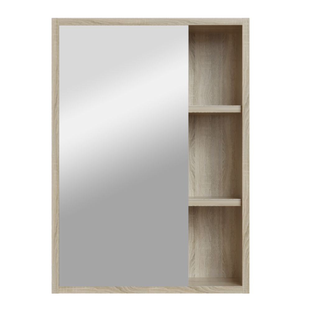 Зеркальный шкаф "МИЛТОН-50" Дуб сонома (ЛДСП)