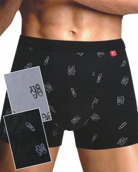 Трусы мужские боксеры (2 шт) Fukai 1519 F,черный+темно-серый