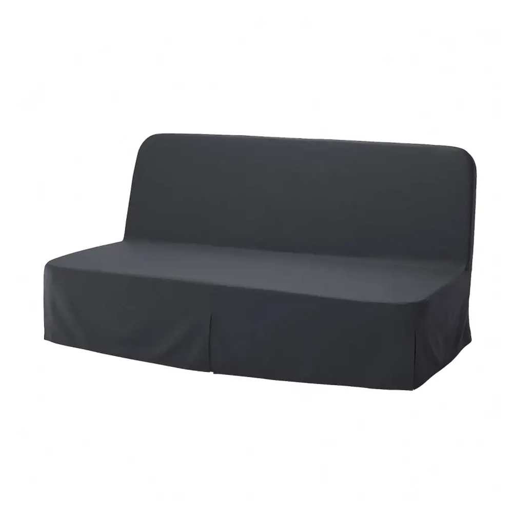 3-местный диван-кровать - IKEA NYHAMN/НЮХАМН ИКЕА, 90х97х200 см, черный