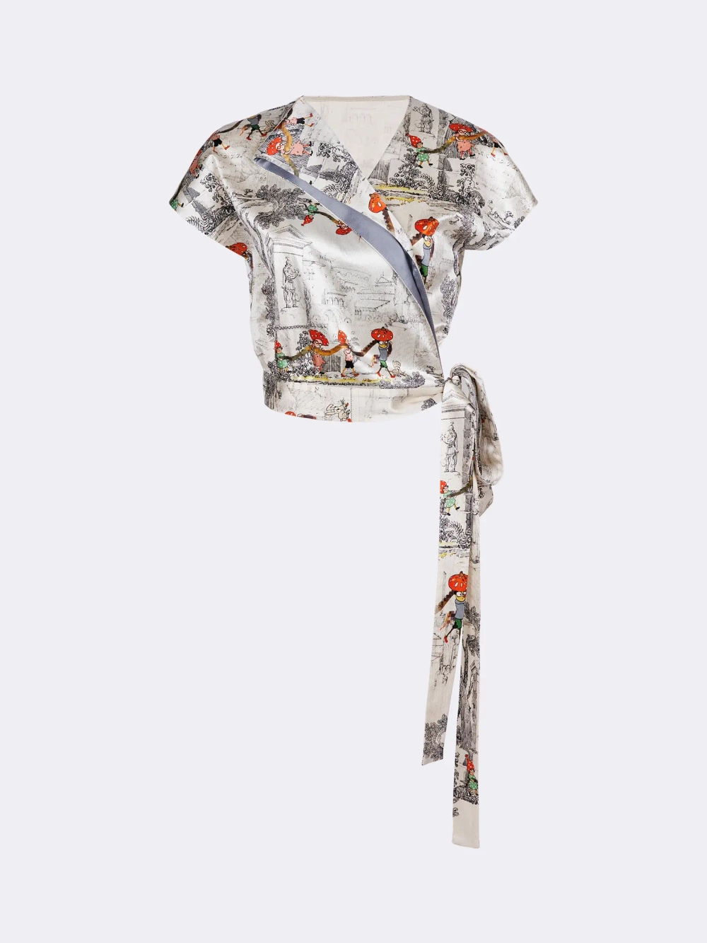 Топ на запах принтованный OLA OLA