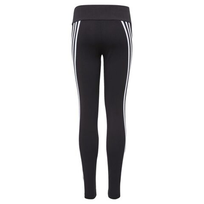 Штаны для девочки теннисные Adidas G 3-Stripes Cotton Tights - black/white
