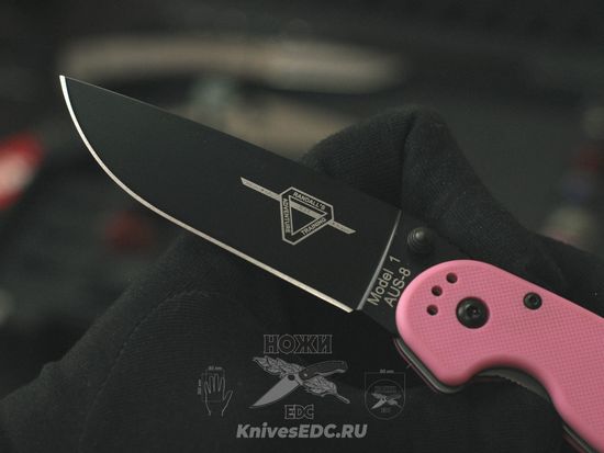 Складной нож Ontario RAT 1 Folder ONT/8866 c клинком из стали AUS-8A, рукоять GRN