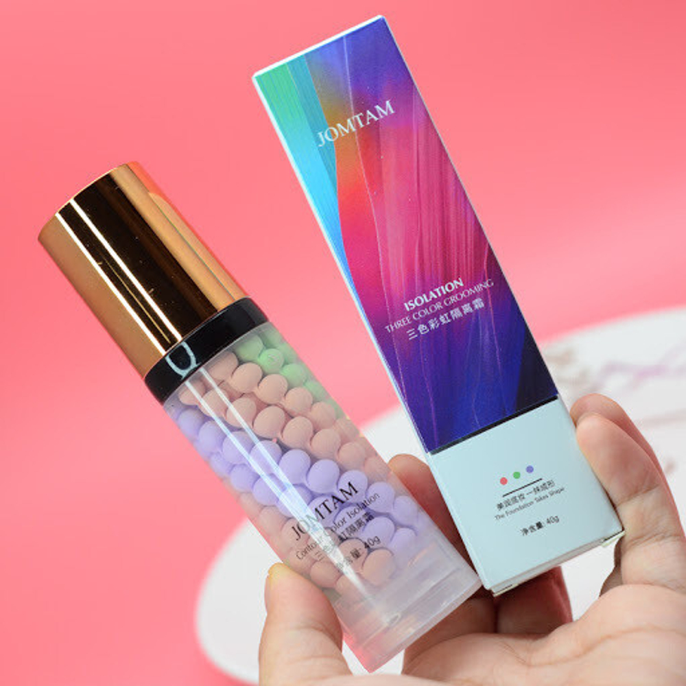 Трёхцветная выравнивающая база под макияж, 40г