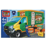 Конструктор пластмассовый "ГАЗЕЛЬ next: доставка еды" 64 дет. (Город мастеров)
