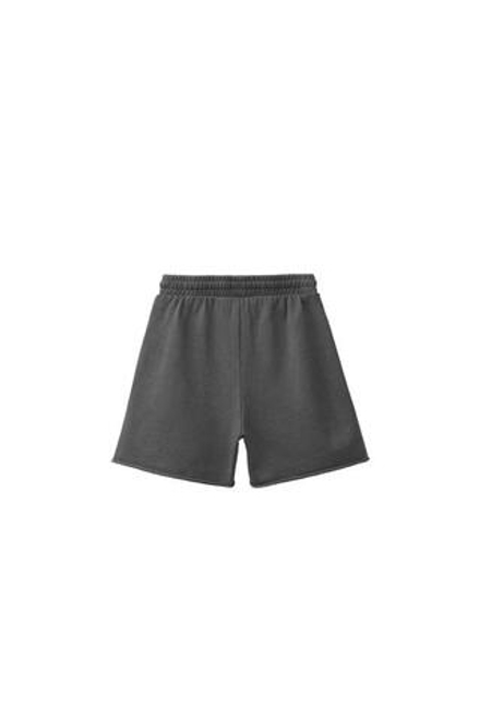 ZARA ОДНОТОННЫЕ ШОРТЫ, АНТРАЦИТОВО-СЕРЫЙ