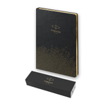Подарочный набор: Шариковая ручка Parker Jotter Essential, St. Steel GT и Ежедневник недатированный, черный