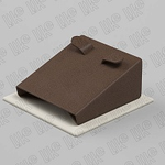 Подставка для серег/наклонная/2 язычка/основание