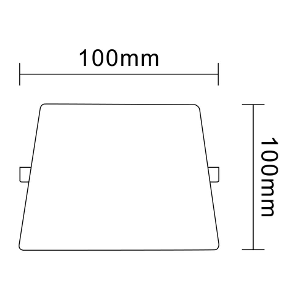 Светильник светодиодный встраиваемый ЭРА LED 12-10-4K квадратный регулируемый 10Вт 4000K | Downlight