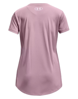 Футболка для девочки теннисная Under Armour Girls' UA Tech Big Logo Short Sleeve - Розовый