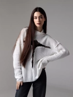 Свитер сетка оверсайз