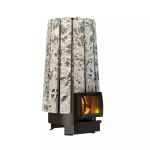 Дровяная банная печь Grill'D Cometa Vega 180 Short Stone Pro (Серпентинит)