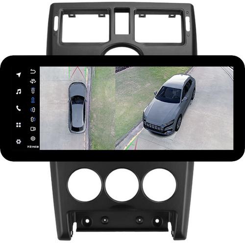Магнитола для Lada Priora 2007-2013 (рамка черная тип 1) - Teyes LUX ONE 360 монитор 12.3" 2K QLED на Android 10, Быстрая, CarPlay, 4G SIM-слот, 4 камеры в комплекте