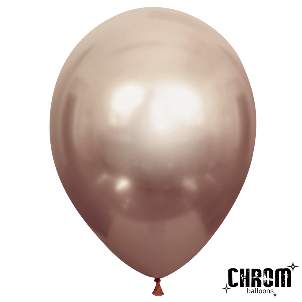Шар 12''/30 см Шампань Хром
