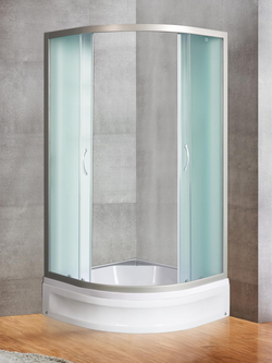 Душевое ограждение RIVER DON XL 100/24 МТ  Душевое ограждение без поддона 100х100х185 10000003369 Четверть круга Универсальная  Хром матовый