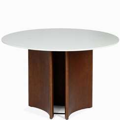 Обеденный стол Marnay Ø120 см, белый мрамор