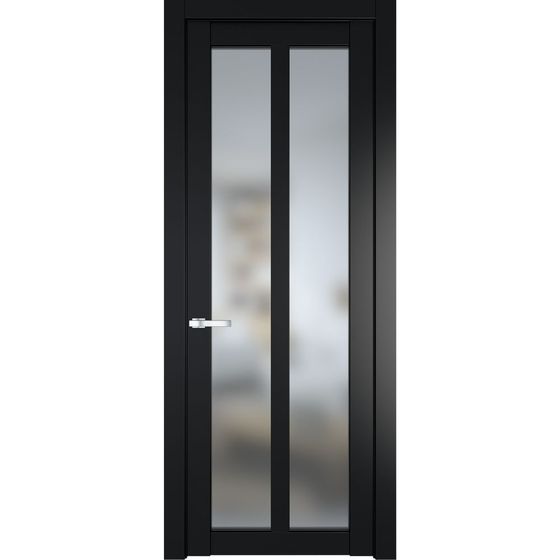 Межкомнатная дверь эмаль Profil Doors 2.7.2PD блэк остеклённая