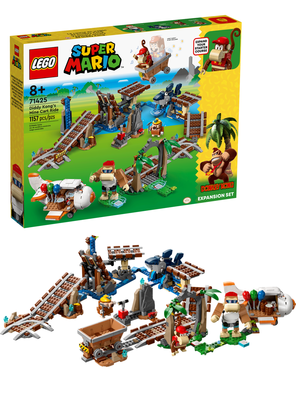 Конструктор лего Super Mario 71425 "Diddy Kongs Mine Cart Ride"