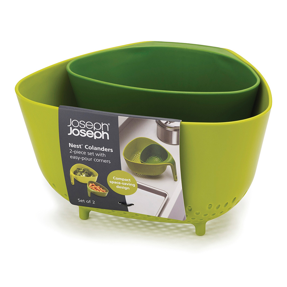 Дуршлаг Nest зеленый, Joseph Joseph