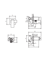 Встраиваемый гигиенический душ AltroBagno BM 060120 Cr