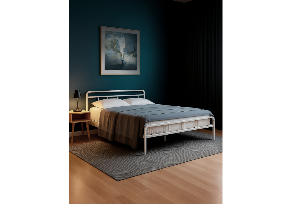 Кровать Woodville Рейк 120х200 белая