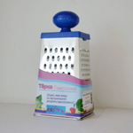 Терка универсальная 4-грани с пластмассовой круглой ручкой в сервисной упаковке 11х8,5х22см КМ01.000.04