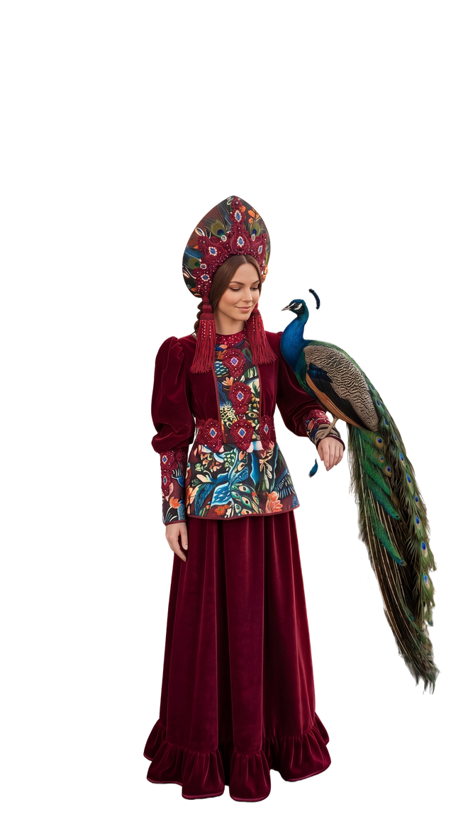 Костюм русский павлин